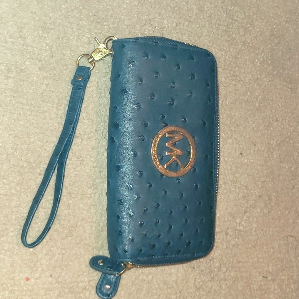 Mk wristlet Navy blue